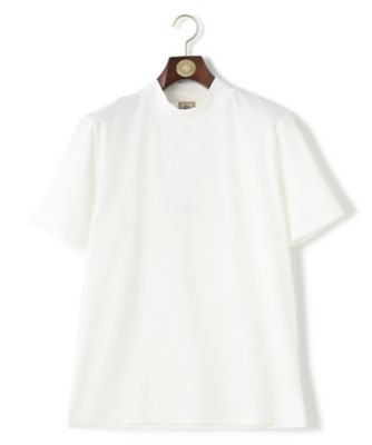 【ＵＶカット　／　接触冷感　／　吸水速乾　／　ビジネス対応】【Ｊ．ＰＲＥＳＳ　ＰＲＥＭＩＵＭ　ＪＥＲＳＥＹ】ポンチモックネック　Ｔシャツ（Ｋ