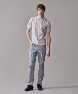 【ＵＶカット　／　接触冷感　／　吸水速乾　／　ビジネス対応】【Ｊ．ＰＲＥＳＳ　ＰＲＥＭＩＵＭ　ＪＥＲＳＥＹ】ポンチモックネック　Ｔシャツ（Ｋ