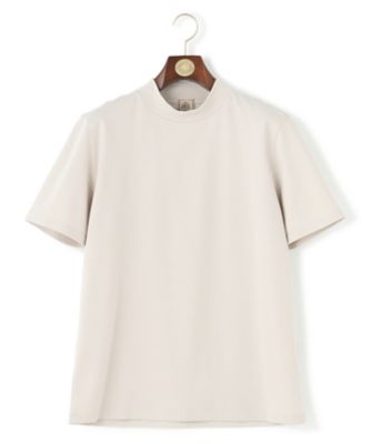 【ＵＶカット　／　接触冷感　／　吸水速乾　／　ビジネス対応】【Ｊ．ＰＲＥＳＳ　ＰＲＥＭＩＵＭ　ＪＥＲＳＥＹ】ポンチモックネック　Ｔシャツ（Ｋ