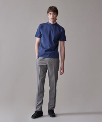 【ＵＶカット　／　接触冷感　／　吸水速乾　／　ビジネス対応】【Ｊ．ＰＲＥＳＳ　ＰＲＥＭＩＵＭ　ＪＥＲＳＥＹ】ポンチモックネック　Ｔシャツ（Ｋ
