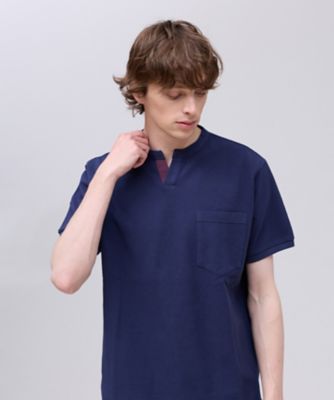 コットンカノコ キーネックポケット Tシャツ（KHOVLM0412