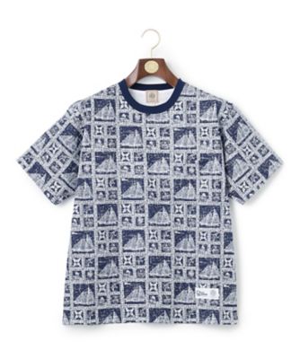 Ｒｅｙｎ　ｓｐｏｏｎｅｒ×Ｊ．ＰＲＥＳＳ　総柄クルーネック　ポケットＴシャツ（ＫＨＯＶＳＡ０６１２）
