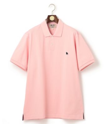 ポロシャツ ピンク　M KING SIZE】【大人気 ／ 10色展開】バックブル カノコ