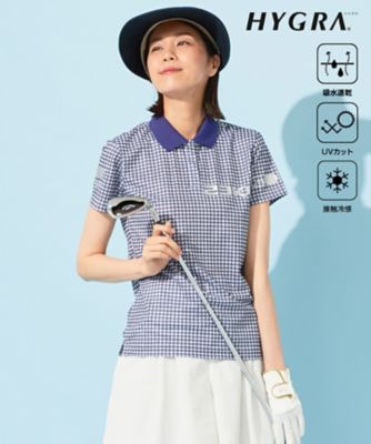 WOMEN】【接触冷感・UVケア・吸水速乾】ギンガムチェック