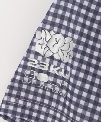 WOMEN】【接触冷感・UVケア・吸水速乾】ギンガムチェック柄