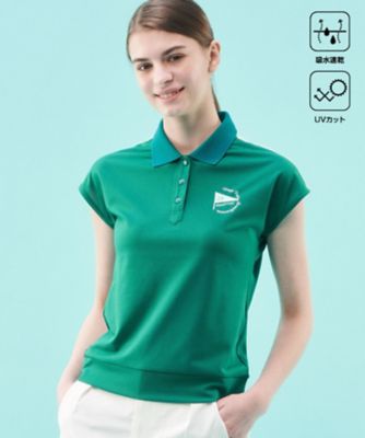 23区GOLF/ニジュウサンクゴルフ 【WOMEN】【吸水速乾/UVカット】メッシュフレンチポロシャツ(KHVLCM0508)