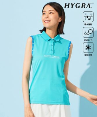 【ＷＯＭＥＮ】【接触冷感・ＵＶケア・吸水速乾】ノースリーブ　ポロシャツ（ＫＨＶＬＣＭ０６０８）