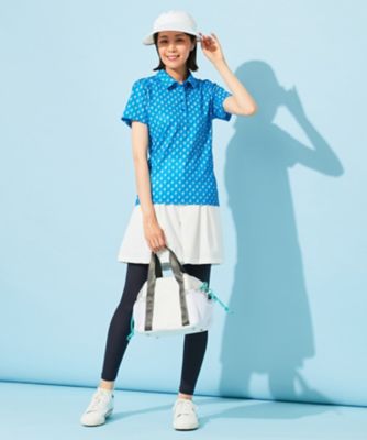 【ＷＯＭＥＮ】【接触冷感・ＵＶケア・吸水速乾】アイス柄　ポロシャツ（ＫＨＶＬＣＭ０６１８）