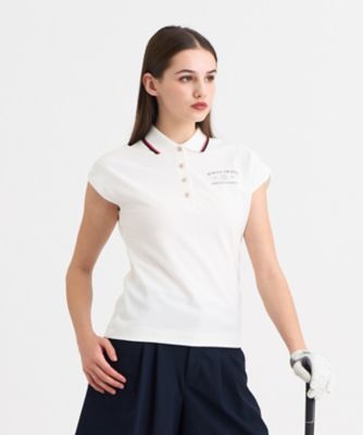 23区GOLF/ニジュウサンクゴルフ 【WOMEN】遮熱エイトムーブポロ フレンチスリーブ ストレッチ性 吸水速乾 UVカット(KHVLGM0108)