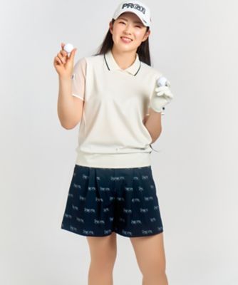 辻梨恵プロ着用】メッシュスリーブストレッチポロ