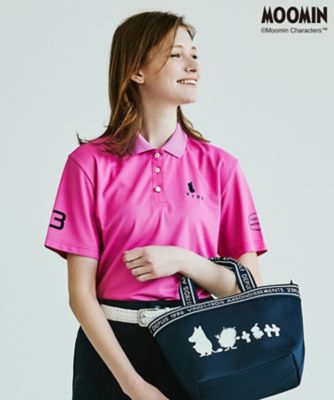 ＜23区GOLF＞【ＷＯＭＥＮ】【ＭＯＯＭＩＮ　ＣＯＬＬＥＣＴＩＯＮ】ムーミン　半袖　カノコ　ポロシャツ（ＫＨＶＬＮＭ０６０８）