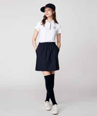 WOMEN】フラッグロゴジャガード ポロシャツ