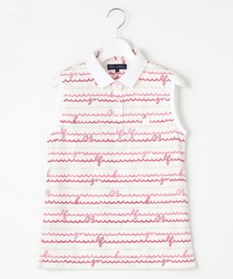 23区GOLF - 新品　23区ゴルフ　富士山柄 プリントかのこ ノースリーブシャツ　ポロシャツ WOMEN】ウェーブロゴプリントノースリーブシャツ