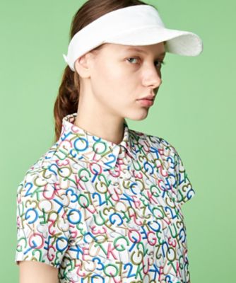 ＜23区GOLF＞【ＷＯＭＥＮ】【吸水速乾・ＵＶケア】ＭＯＶＥロゴ　カノコ　半袖シャツ（ＫＨＶＬＳＳ０３２８）