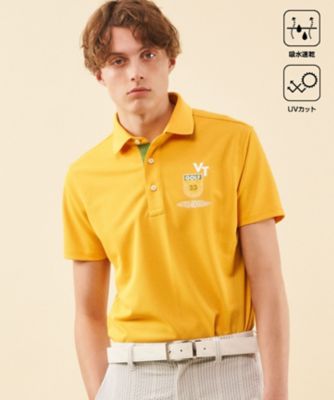 MEN】【吸水速乾／UVカット】エイトロックポロシャツ