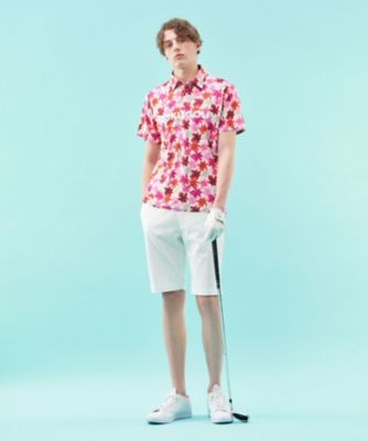 【ＭＥＮ】【ＵＶカット】草花柄プリントポロシャツ（ＫＨＶＴＣＭ０５３５）