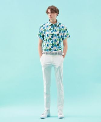 【ＭＥＮ】【ＵＶカット】草花柄プリントポロシャツ（ＫＨＶＴＣＭ０５３５）