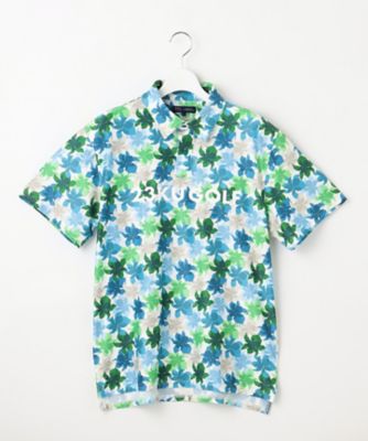 【ＭＥＮ】【ＵＶカット】草花柄プリントポロシャツ（ＫＨＶＴＣＭ０５３５）