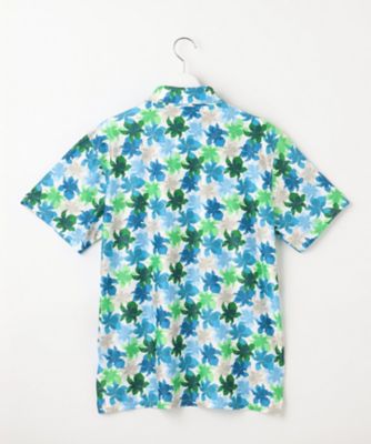 【ＭＥＮ】【ＵＶカット】草花柄プリントポロシャツ（ＫＨＶＴＣＭ０５３５）