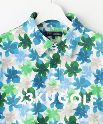 【ＭＥＮ】【ＵＶカット】草花柄プリントポロシャツ（ＫＨＶＴＣＭ０５３５）