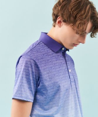 【ＭＥＮ】【ＵＶケア／吸水速乾】グラデーションロゴ　半袖ポロシャツ（ＫＨＶＴＣＳ０３１５）