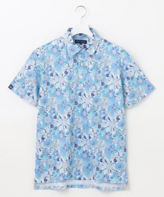 【ＭＥＮ】【ＵＶケア／吸水速乾】スプリングフラワー柄　半袖ポロシャツ（ＫＨＶＴＣＳ０３２５）