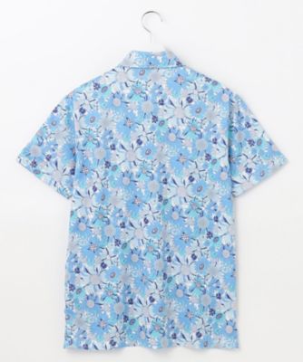 【ＭＥＮ】【ＵＶケア／吸水速乾】スプリングフラワー柄　半袖ポロシャツ（ＫＨＶＴＣＳ０３２５）