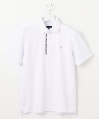 23区GOLF/ニジュウサンクゴルフ 【MEN】【吸水速乾/UVケア】ストレッチ性抜群のハニカムメッシュコンビポロシャツ メッシュ素材で快適(KHVTGM0405)