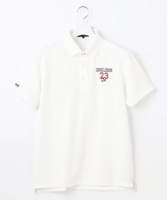 23区GOLF/ニジュウサンクゴルフ 【ＭＥＮ】ハニカムライトカノコポロ　吸水速乾　ＵＶケア　メッシュ衿（ＫＨＶＴＧＭ０５１５）