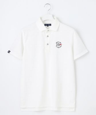 23区GOLF/ニジュウサンクゴルフ 【MEN】【吸水速乾・UVケア】ロゴジャガード 半袖ポロシャツ(KHVTSM0415)