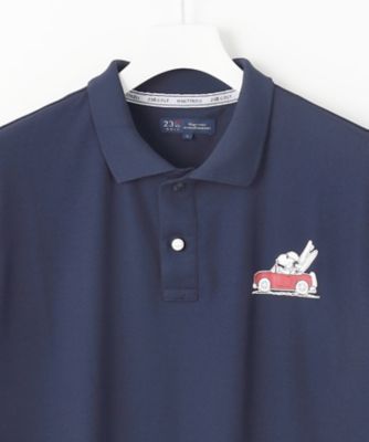 ラコステ　ピーナッツ コラボ ゴルフ　ポロシャツ　スヌーピー ネイビー　紺 ラコステ ピーナッツ コラボ ゴルフ ポロシャツ スヌーピー