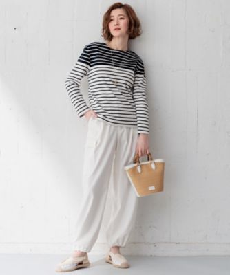 【Ｏｇｇｉ４月号掲載／洗える】Ａｒｍｏｒ－ｌｕｘ　バイカラーボーダー　カットソー（ＫＫ２３ＣＭ０３３１）