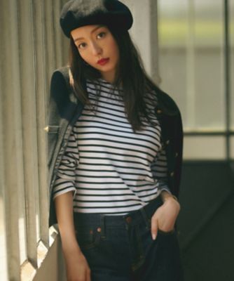 杏さん着用／洗える】Armor－lux スムース ボーダー 