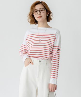 23区 S (Women/小さいサイズ)/ニジュウサンク エス 【洗える】Armor-lux スムース パネルボーダー カットソー(KK27GM0331)