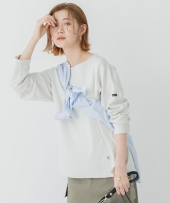 ＜23区 S (Women/小さいサイズ)＞【洗える】Ａｒｍｏｒ－ｌｕｘ　バスクシャツ　カットソー（ＫＫ２７ＳＭ０３３１）