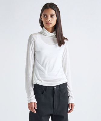 ＜ATON (Women/Men)＞ＴＥＮＣＥＬ　ＣＡＳＨＭＥＲＥ　｜　ハイネックロングスリーブ（ＫＫＡＧＢＷ００１１）