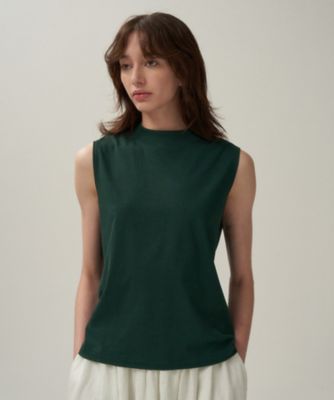 ＤＲＹ　ＣＯＴＴＯＮ　ＪＥＲＳＥＹ　｜　モックネックスリーブレスプルオーバー（ＫＫＡＧＧＭ０１１３）