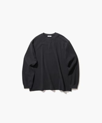 STONE ロンT 黒　Mサイズ SUVIN60／2 ｜ オーバーサイズ L／S Tシャツ