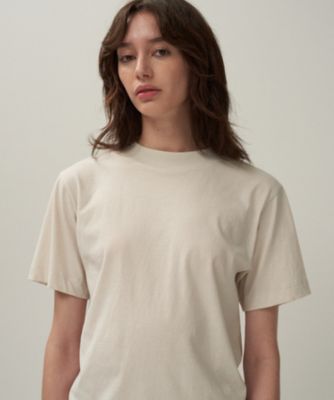 ATON (Women/Men)/エイトン ＦＲＥＳＣＡ　ＮＵＢＵＣＫ　｜　モックネックＴシャツ（ＫＫＡＧＧＭ０６０５）