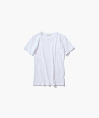 ＜ATON (Women/Men)＞ＲＥＣＹＣＬＥ　ＳＵＶＩＮ　ＲＩＢ　｜　フィットＴシャツ（ＫＫＡＧＧＷ０７０８）