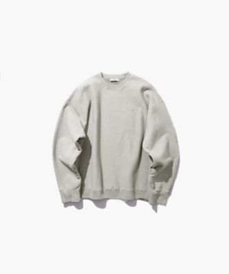ATON (Women/Men)/エイトン NATURAL DYED URAKE | オーバーサイズスウェットシャツ - UNISEX(KKAGGW6951)