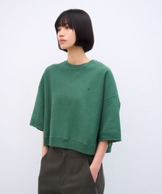 激レア　WORLD WIDE WEB オリーブグリーン スウェット NATURAL DYED URAKE ｜ オーバーサイズハーフスリーブ