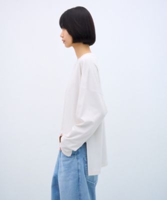 【美品】ATON サイクリングジャケット 白 オーバーサイズ　完売　コットン FRESCA SMOOTH ｜ オーバーサイズTシャツ