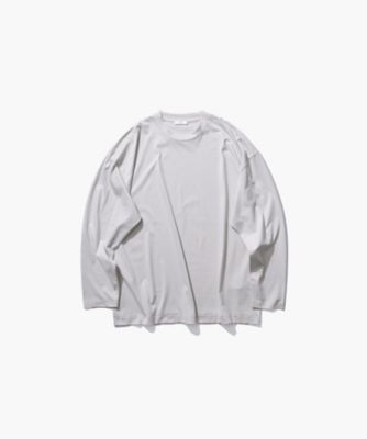 【美品】ATON サイクリングジャケット 白 オーバーサイズ　完売　コットン SUVIN60／2 ｜ オーバーサイズ L／S Tシャツ