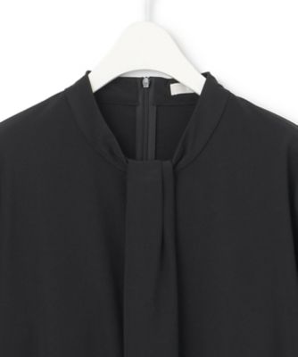 2024 美品ICB☆洗える ジョーゼットジャージー ボウタイ風プル