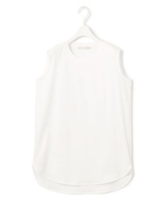 ＜ICB L (Women/大きいサイズ)＞【接触冷感・洗える】コンパクトスムース　ノースリーブ　Ｔシャツ（ＫＫＣＭＧＭ０５０３）