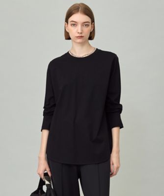 マシンウォッシャブル可】シンプルジャージー ロングスリーブTシャツ