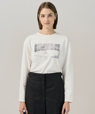＜ICB L (Women/大きいサイズ)＞【３０ｔｈ　ＡＮＮＩＶＥＲＳＡＲＹ】Ｎｅｗ　Ｙｏｒｋフォトプリント　ロングスリーブＴシャツ（ＫＫＣＭＧＷ０４３０）
