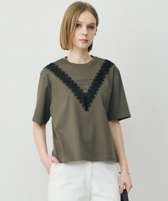 レースコンビ ロゴTシャツ（KKCMLM0503） | ICB L (Women