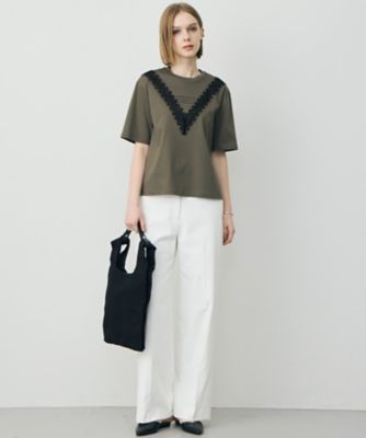 レースコンビ ロゴTシャツ（KKCMLM0503） | ICB L (Women